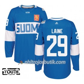 Finland Tröja Patrik Laine 29 World Cup 2016 Barn Blå Premier